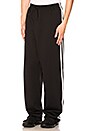 view 1 of 4 PANTALON 3 STRIPES in Black & Core White