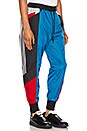 view 2 of 5 PANTALON FORME JOGGING COLOR BLOCK SHELL in Black & Dassler Blue & Archive Grey & Yohji Red