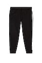 view 1 of 4 3 Stripe Cuffed Tack Pants in Black