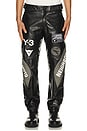 view 1 of 7 Yohji Yamamoto x NBHD Moto Leather Pants in Black