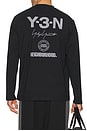 view 1 of 4 Yohji Yamamoto x NBHD Logo Long Sleeve Tee in Black