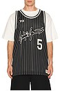 view 1 of 6 Elite 5 Bball Jersey Black in Black
