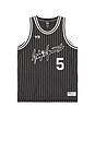 view 5 of 6 Elite 5 Bball Jersey Black in Black