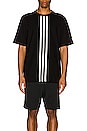 view 3 of 3 CH1 Stripe Tee in Black