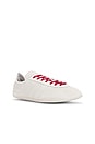 view 2 of 6 ZAPATO TOKYO in Aluminum, Off White, & Active Maroon