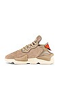 view 5 of 6 Y-3 Kaiwa in Trace Khaki & Trace Khaki & Fox Orange