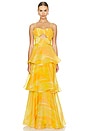 view 1 of 3 Keta Dress in Aquarelle Yellow