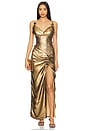 view 1 of 4 ROBE MAXI ILERI in Gold