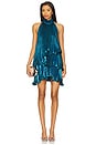 view 1 of 4 Ireti Dress in Metallic Blue