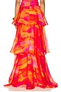 view 4 of 6 Faari Aquarelle Orange Skirt in Orange & Purple