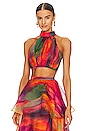 view 1 of 4 Faari Crop Top in Aquarelle Print