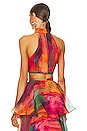 view 3 of 4 Faari Crop Top in Aquarelle Print