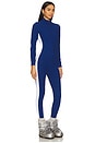 view 1 of 4 Thermal Longsleeve Ski Onesie in Blue & White
