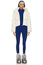 view 4 of 4 Thermal Longsleeve Ski Onesie in Blue & White