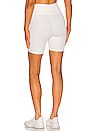 view 3 of 4 V Waist Biker Short in White