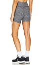 view 3 of 4 Stretch Lindsey Biker Short in Heathered Grey