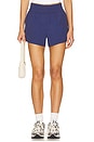 view 1 of 6 Track Short in Navy & White