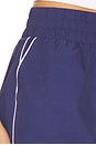 view 6 of 6 Track Short in Navy & White