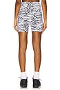 view 4 of 6 Tiger Short in White & Black