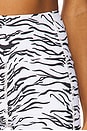 view 6 of 6 Tiger Short in White & Black