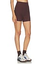 view 2 of 6 SHORT MOTERO STRETCH SCULPT SHORT in Brown