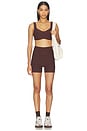 view 5 of 6 SHORT MOTERO STRETCH SCULPT SHORT in Brown