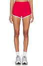 view 1 of 6 SHORT COURT SPORTY SHORT SHORT in Cherry & White