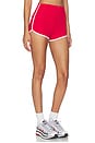 view 2 of 6 SHORT COURT SPORTY SHORT SHORT in Cherry & White