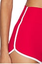 view 6 of 6 SHORT COURT SPORTY SHORT SHORT in Cherry & White
