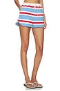 view 2 of 6 SHORT MAILLE JERSEY STRIPED COTTON JERSEY SHORTS in Blue, Red, & White