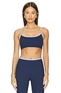 view 1 of 4 Ribbed Two Tone Bralette in Navy & Baby Blue