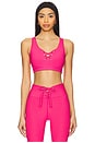 view 1 of 4 Ribbed Football Bra in Magenta