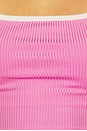 view 5 of 5 Ribbed Diana Sports Bra in Year Pink & White