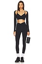 view 4 of 4 Studio Racer Bralette in Black