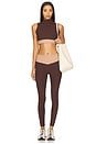 view 4 of 4 Ribbed Contrast Bodhi Sports Bra in Dark Oak & Taupe
