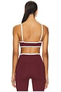 view 3 of 4 Monica Sports Bra in Burgundy & Cream