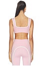 view 3 of 4 Recycled Contrast Staple Sports Bra in Strawberry Cream