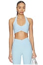 view 1 of 4 BRASSIÈRE DE SPORT STRETCH HALTER SPORTS BRA in Sky