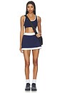 view 4 of 4 Sport Court Bra in Navy & White