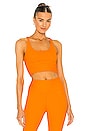 view 1 of 4 Ribbed Gym Bra in Orange