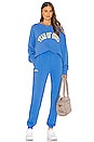 view 4 of 4 Collegiate Crew Sweatshirt in Blue Yos