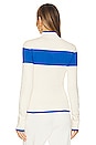 view 3 of 4 Cut Out Ski Sweater in Cream & Blue Flame