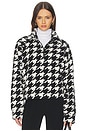 view 1 of 4 Lucia Half Zip Sweatshirt in Houndstooth
