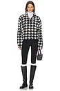 view 4 of 4 Lucia Half Zip Sweatshirt in Houndstooth