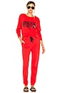 view 4 of 4 PANTALON SWEAT in Red