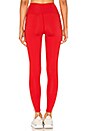 view 3 of 4 Racer High Rise Legging in Red & White