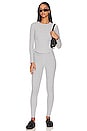 view 4 of 4 Ribbed Veronica Legging in Heathered Grey