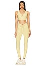 view 5 of 6 Stretch Football Legging in Baby Yellow