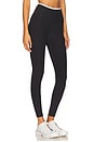 view 2 of 6 Stretch Legging in Heather Black & White