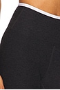 view 6 of 6 Stretch Legging in Heather Black & White
